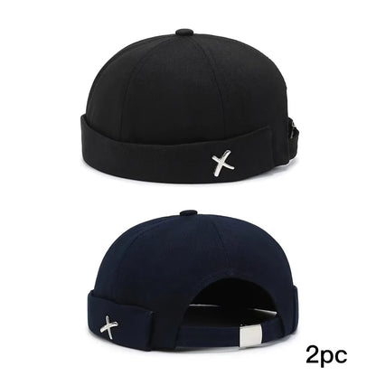 Unisex Korean Street Beanie Hat Casual Round Sailor Cap