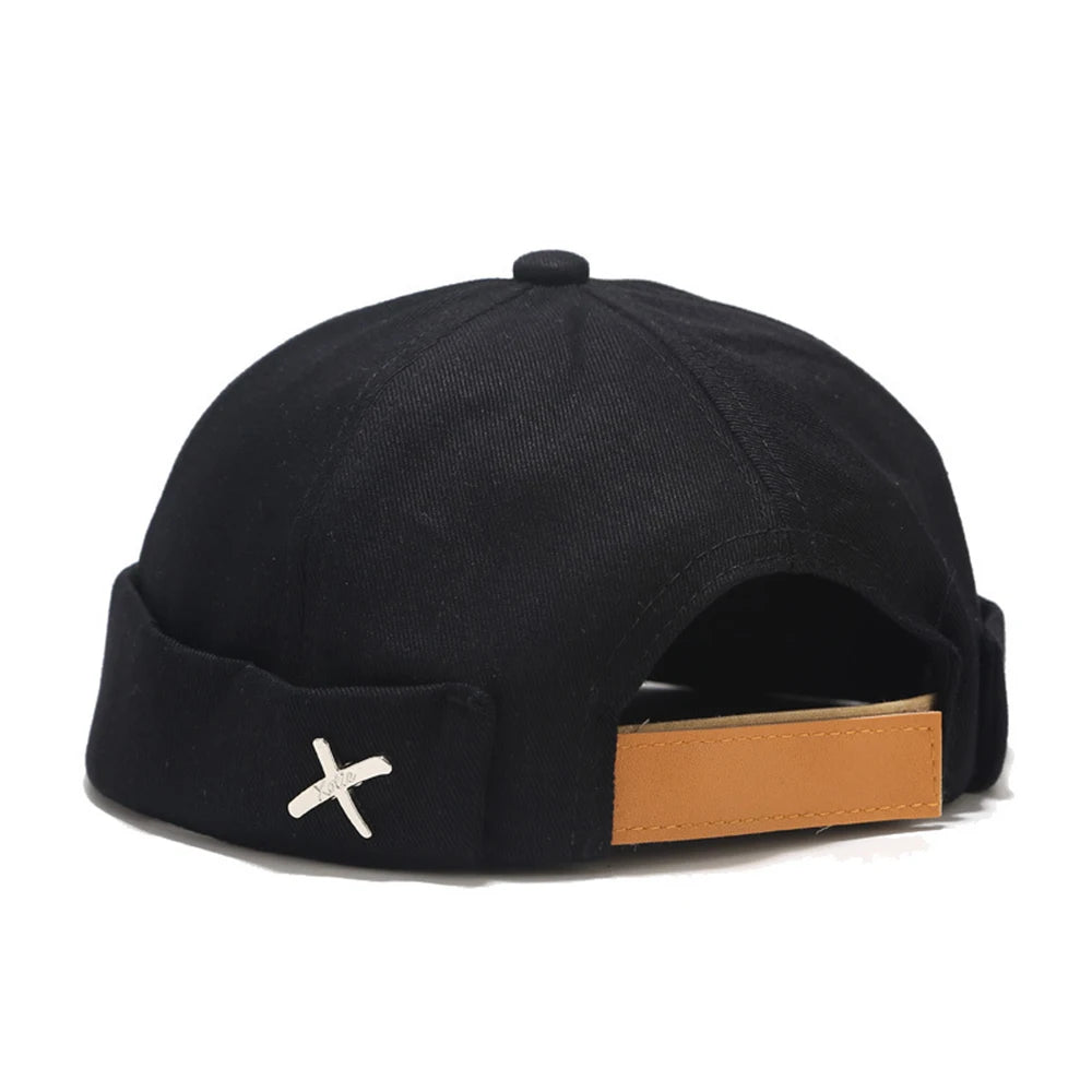 Unisex Cotton Brimless Docker Cap – Retro Skullcap Street Hip Hop Summer Hat
