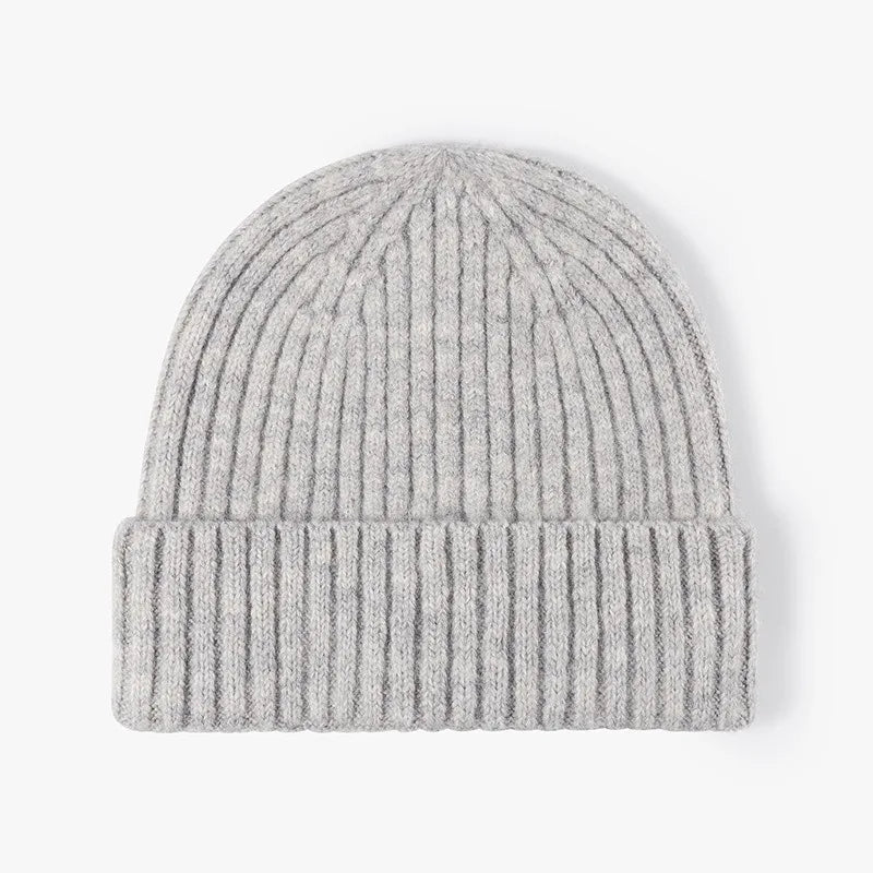 New Cool Women Man Autumn Winter Thick Wool Beanie Hat High Quality Outdoor Earflaps Warm Knitted Beanie Cap Hat For Men Women