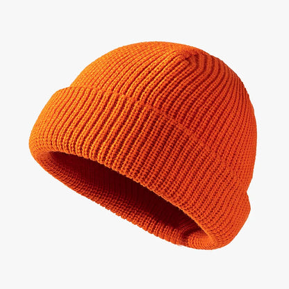 Bright Candy Color Winter Knitted Hat Beanies Skullies for Women Warm Thick Men Hip Hop Skullcap Hat Couple Street Sport Beanies