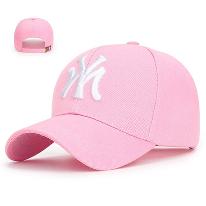 Unisex Letter Embroidery Baseball Cap – Cotton Snapback Trucker Visor Sun Hat