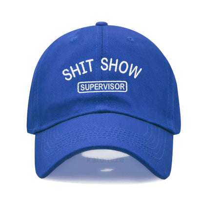 Men's Baseball Cap Women's Sport Golf Caps for Man Washed Cotton SHIT SHOW SUPERVISOR Embroidery Dad Hat Sun Hats Dropshipping
