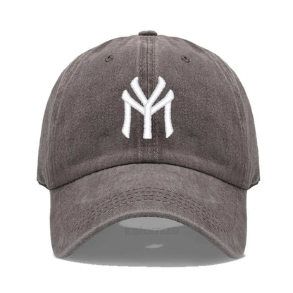 Letter MY Embroidery Baseball Cap Women Men Adjustable Soft Washed Cotton Sports Dad Hat  Spring Summer Protection Sun Hats