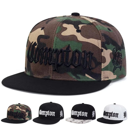 Unisex Compton Embroidery Baseball Hats Spring Autumn Outdoor Adjustable Casual Hip-hop Trucker Caps Sunscreen Hat