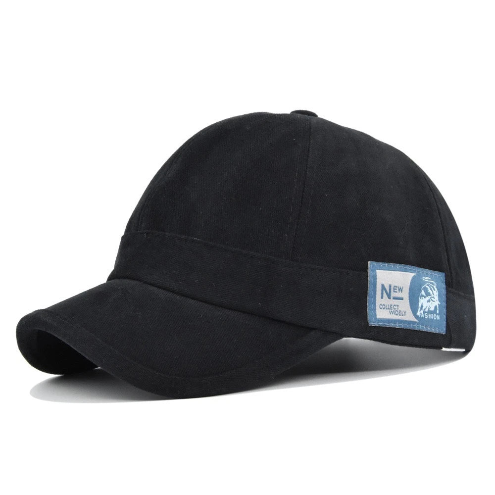 Unisex Vintage Baseball Cap SHORT Visor Letter Baseball Hats Men And Women Outdoor Sports Hats
