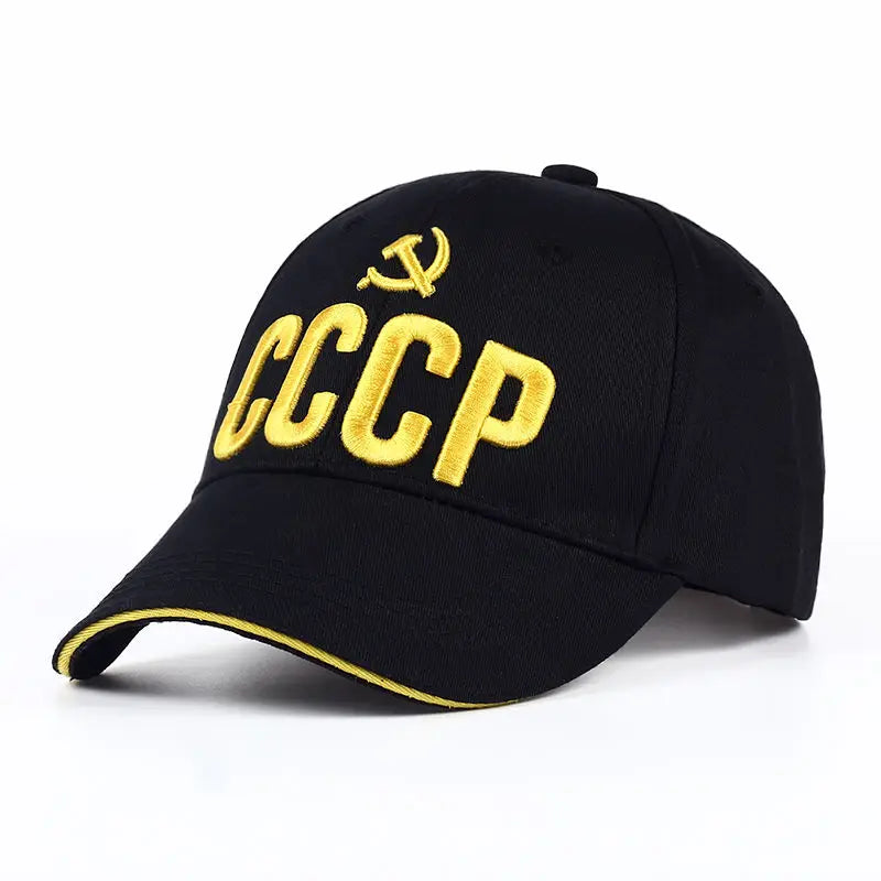 CCCP Russian Hot Sale Style Baseball Cap Unisex black Red cotton snapback Cap with 3D embroidery Best quality Garros