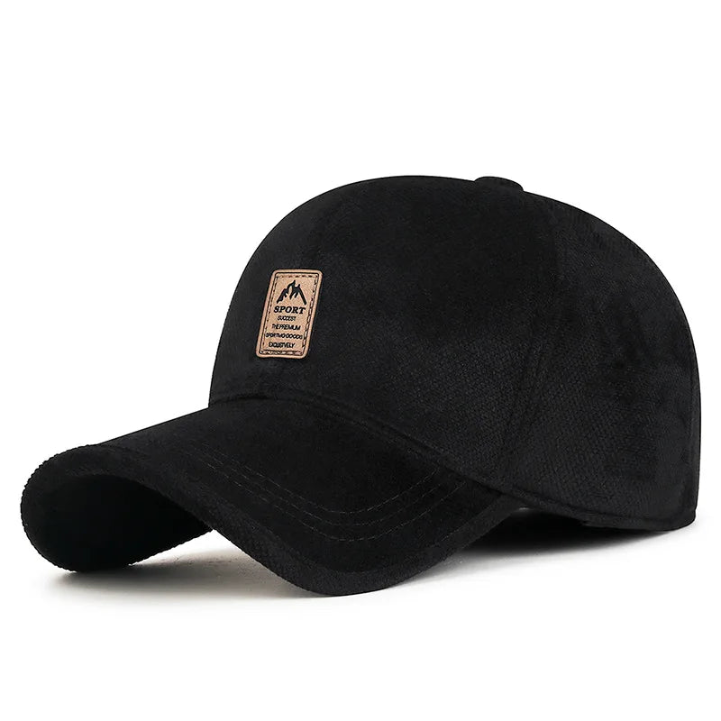 Autumn And Winter Cotton Hat With Fleece Warm Ear Protection Baseball Cap In The Old Man Hat