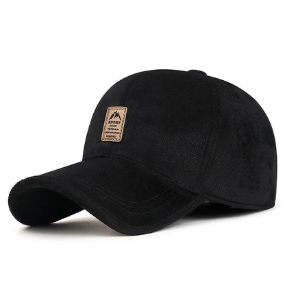 Autumn And Winter Cotton Hat With Fleece Warm Ear Protection Baseball Cap In The Old Man Hat