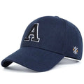 Unisex  A Letter Embroidery Baseball Cap Spring and Autumn Snapback Hat Adjustable Casual Cap Sunscreen Hat