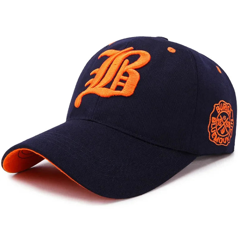 Unisex Teens 3D Embroidery Cotton Snapback Baseball Cap Hip Hop Outdoor Sports Visor Sun Hat for Men Women