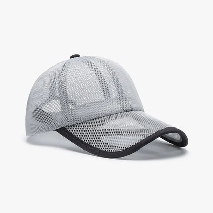 New Summer Breathable Mesh Baseball Cap Men's Hollow Brim Outdoor Sports Sun Protection Women's Sun Hat
