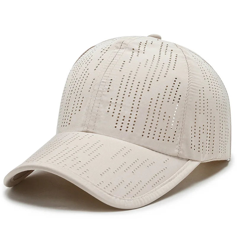 Vibrant Sport Color Block Hat - Men's Outdoor Sports Hat for Camping Hiking - Adjustable Quick-Drying Water-Resistant Hat with
