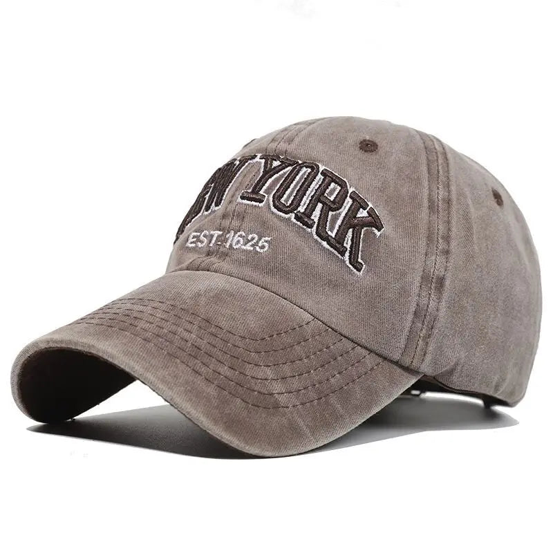 1/6PCS/Set Embroidered Baseball Cap For Women Men New Spring Summer Sunhat Retro Washable Sport Snapback Cap Hip Hop Fishing Hat
