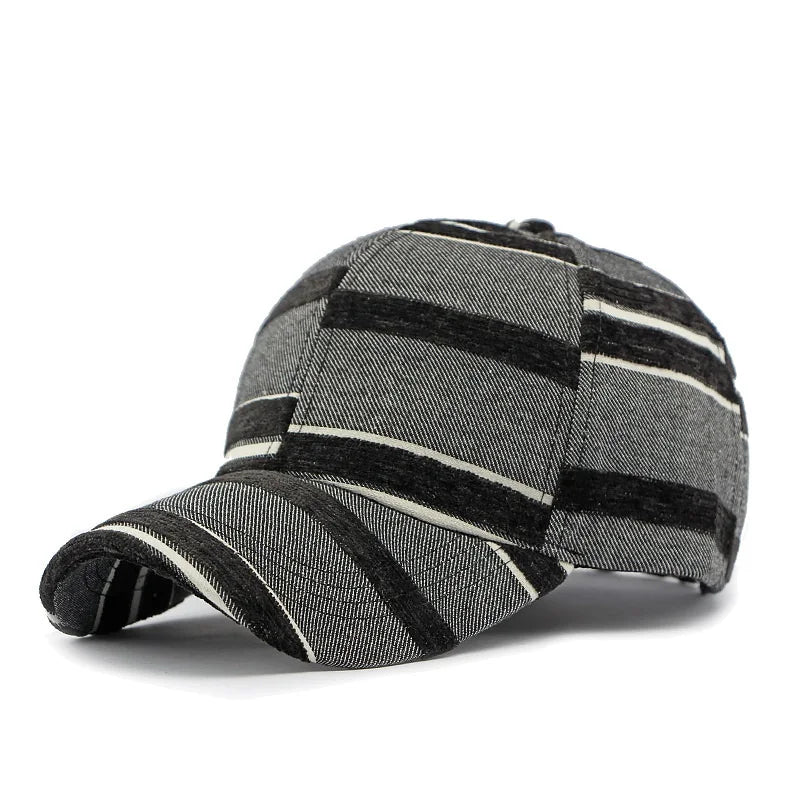 Ethnic Wind Hat for Men and Women Outdoor Sunshade Baseball Hat Fashion Imitation Cowboy Print Hard Top Duck Tongue Hat Trend