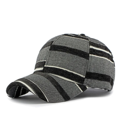 Ethnic Wind Hat for Men and Women Outdoor Sunshade Baseball Hat Fashion Imitation Cowboy Print Hard Top Duck Tongue Hat Trend