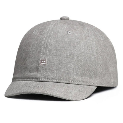 Short Brim Baseball Cap for Men and Women, Personalized Small Brim Hat, Minimalist Baseball Cap