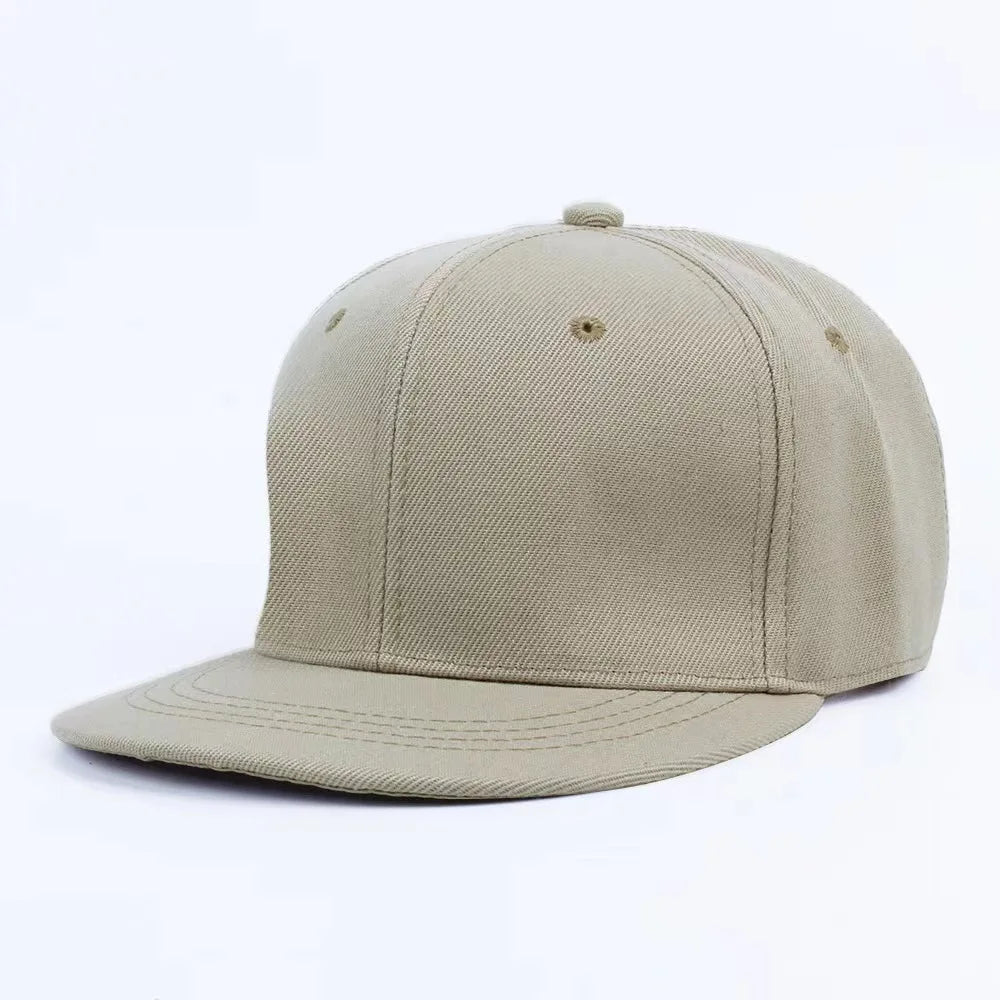 Baseball Caps For Men Women Unisex Hip Hop Solid Color Flat Brim Snapback Hats For Women Spring Summer Sun Hat Street Dance Kpop