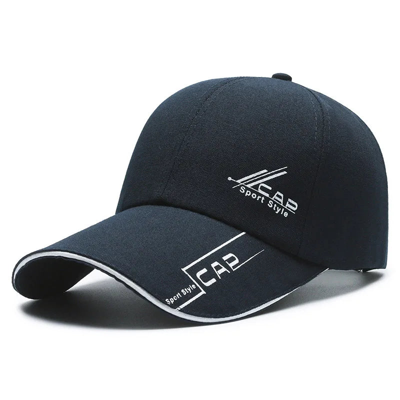 Unisex Long Brim Baseball Cap Outdoor Sun Protection Fishing Shade Hat Summer Casual Cap