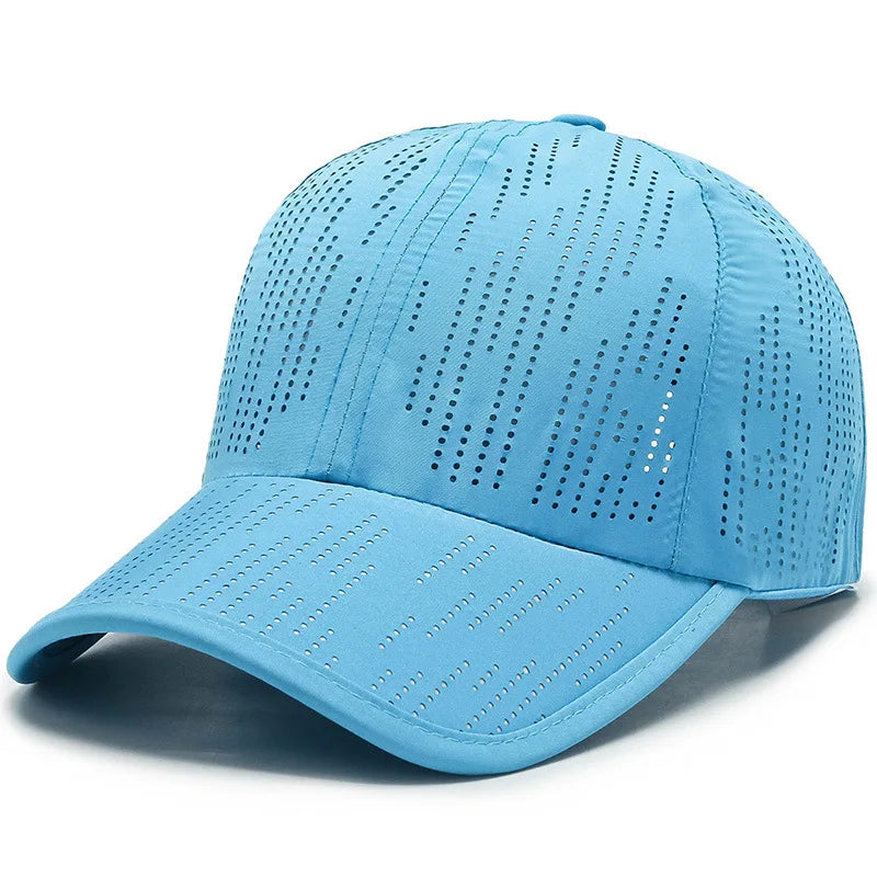 Vibrant Sport Color Block Hat - Men's Outdoor Sports Hat for Camping Hiking - Adjustable Quick-Drying Water-Resistant Hat with
