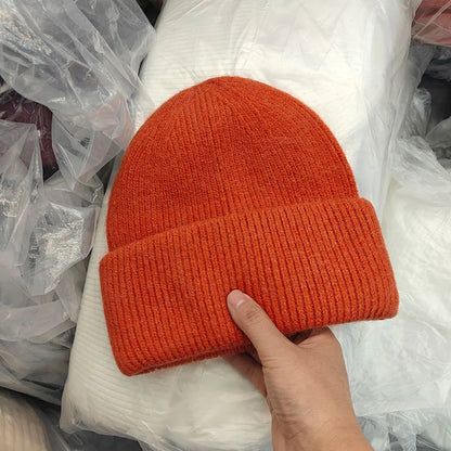 Winter Hats For Women Men Unisex Beanies Luxury Rabbit Fur Thermal Hat Soft Thick Keep Warm Casual Bonnet Baggy Cap New