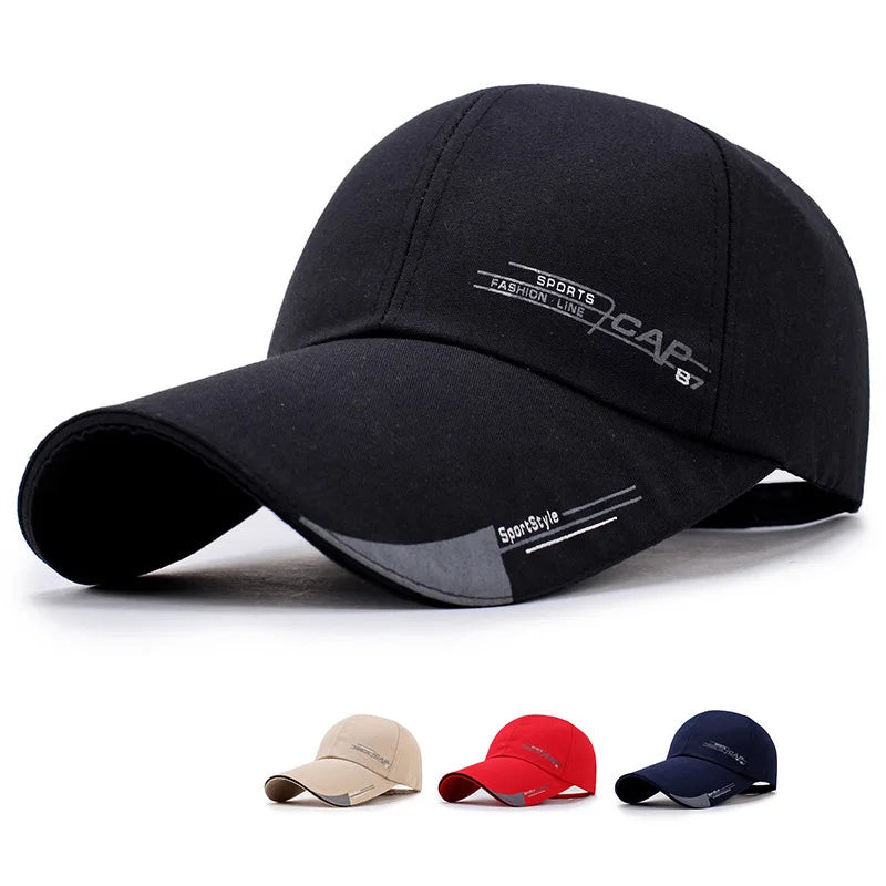 Unisex Solid Color Baseball Cap Casual Outdoor Hip-Hop Sports Sun Hat