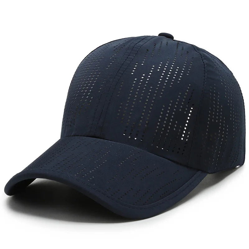 Vibrant Sport Color Block Hat - Men's Outdoor Sports Hat for Camping Hiking - Adjustable Quick-Drying Water-Resistant Hat with