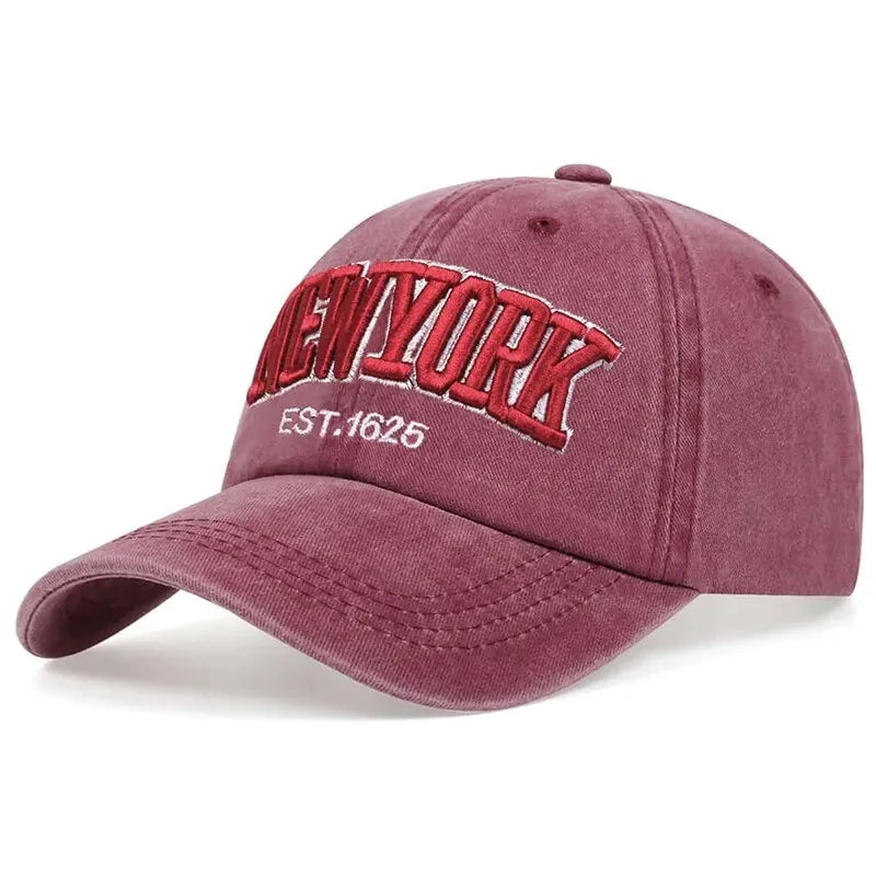 1/6PCS/Set Embroidered Baseball Cap For Women Men New Spring Summer Sunhat Retro Washable Sport Snapback Cap Hip Hop Fishing Hat