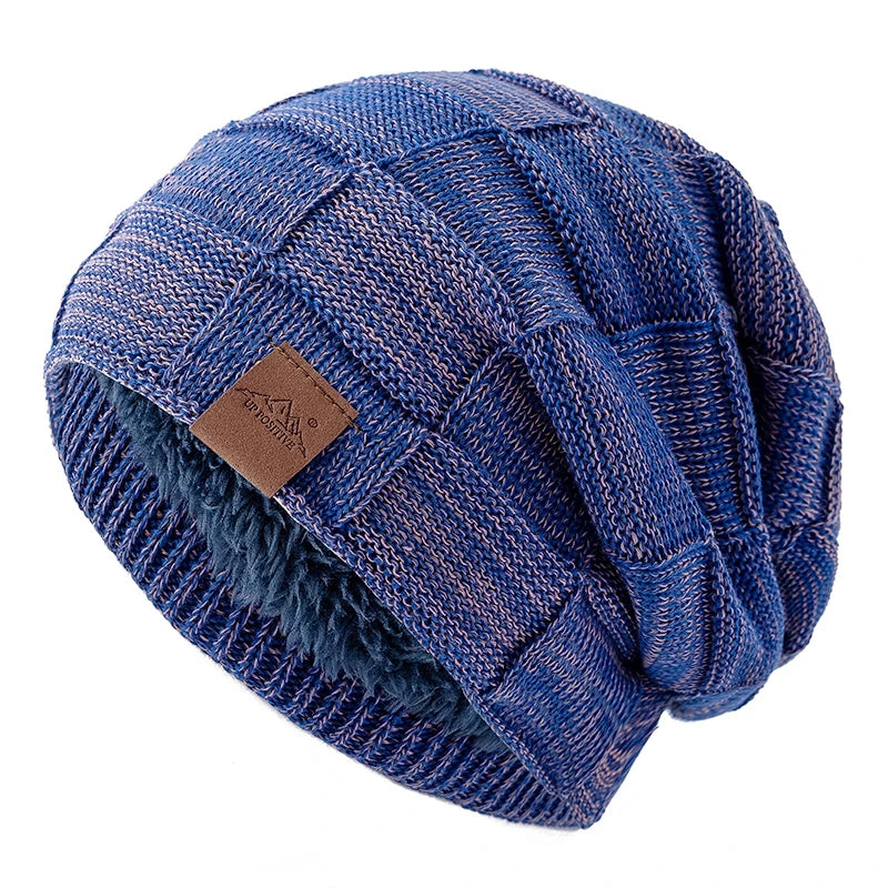 Hot Sale Women Winter Hats Fashion Slouchy Warm Beanie Female UP POSITIVE Brand Multicolor Mixing Color Design Streetwear Cap