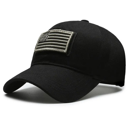 American Flag Camouflage Sticker Embroidered Baseball Cap Net Hat Men's Outdoor Velcro Cap