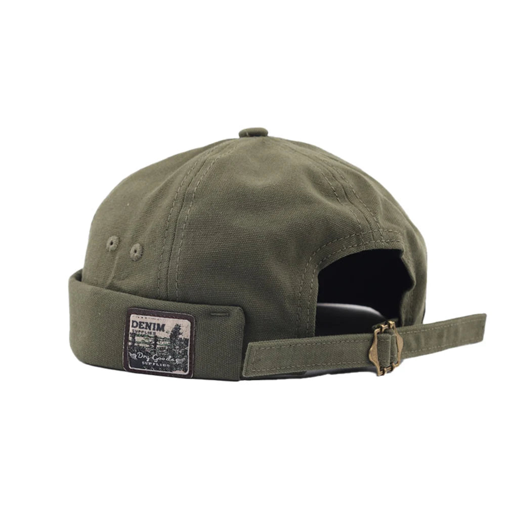 Unisex Cotton Brimless Docker Cap – Retro Skullcap Street Hip Hop Summer Hat