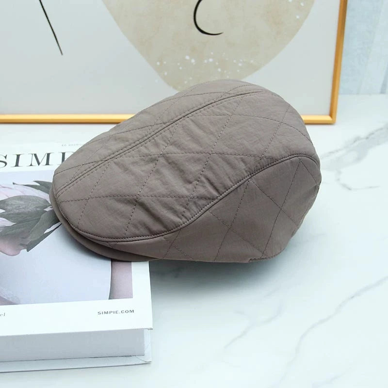 Thin PU Forward Hat High Quality Retro Cap Four Seasons Can Wear Visors