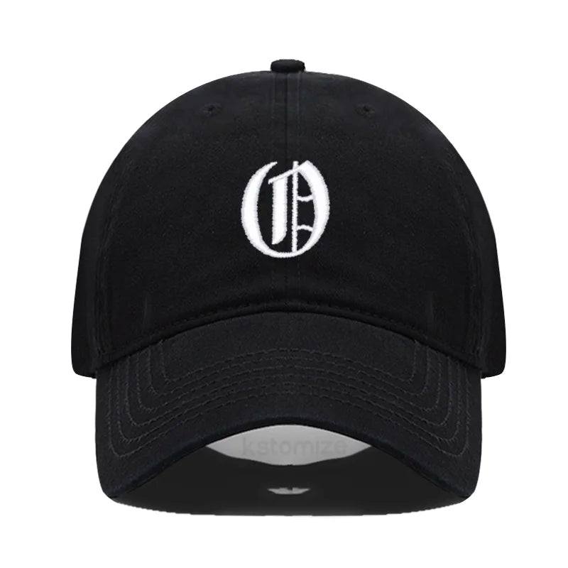 Old English Letter A-Z Embroider Baseball Cap For Men Womne High Quality Soft Cotton Fashion Team Sport Visors Snapback Caps