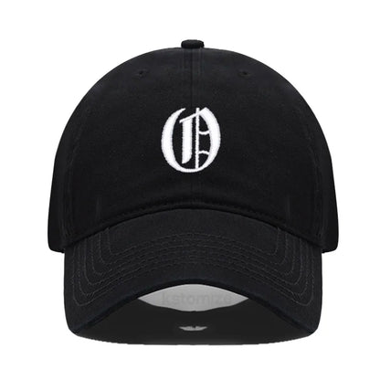 Old English Letter A-Z Embroider Baseball Cap For Men Womne High Quality Soft Cotton Fashion Team Sport Visors Snapback Caps