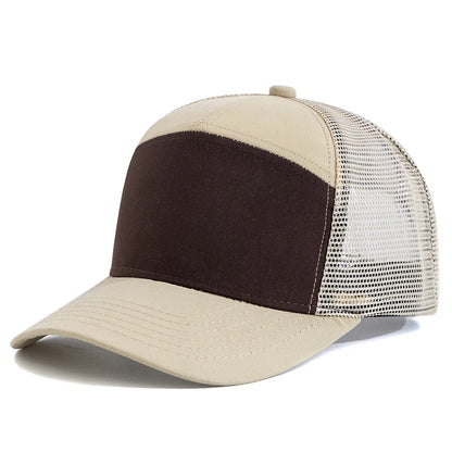 Hot Sale Seven-Panel Style Trucker Hat Adjustable Baseball Cap Splicing Colors Blank Hat