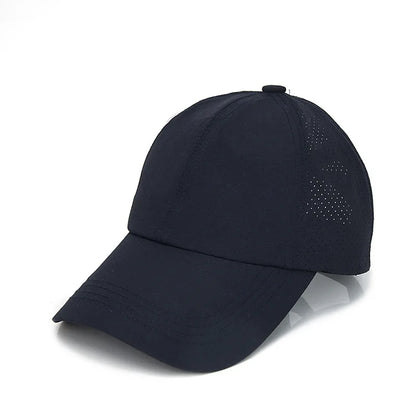Summer Women's Ponytail Baseball Cap Breathable Mesh Quick Dry Visor Hat