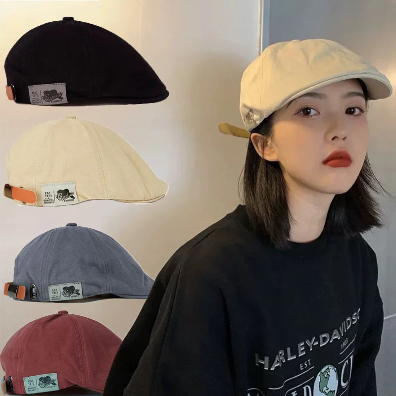 New Retro Newsboy Caps Men Hats Berets British Wearing Style Ivy Cap Classic Woman Vintage Cotton Beret Hip Hop Berets gorras