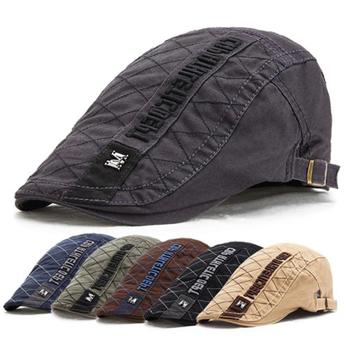 Hot Sale Summer Outdoor Flat Hat Sports Cotton Beret Caps Solid Color Casual Peaked Caps Unisex M Label Stylish Casual Sun Hats