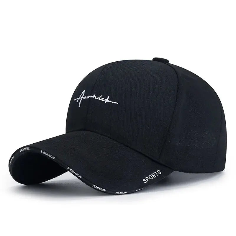 Women's Korean Style Embroidered Baseball Cap Breathable Sports Sun Hat