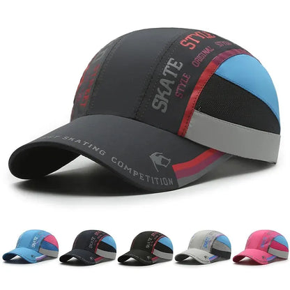 Unisex Quick Dry Baseball Cap Breathable Outdoor Sports Visor Adjustable Sun Hat