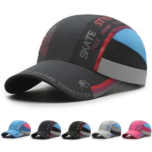 Unisex Quick Dry Baseball Cap Breathable Outdoor Sports Visor Adjustable Sun Hat