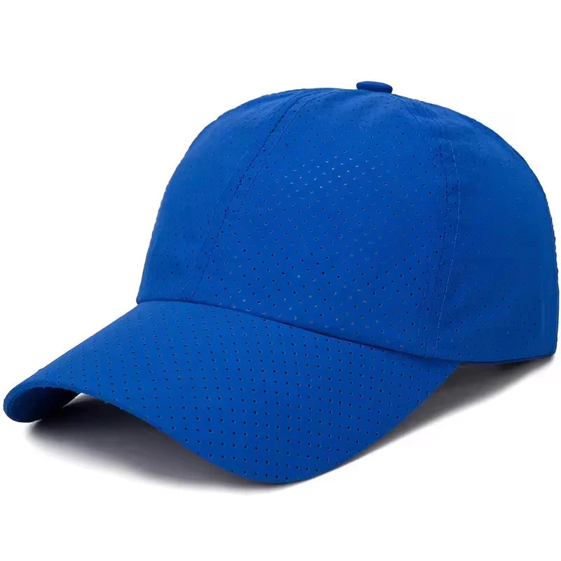 Unisex Solid Color Mesh Baseball Cap Breathable Adjustable Korean Style Sun Hat