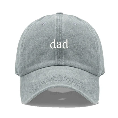 New dad mom Embroidery Soft Cotton Baseball Cap Fashion Women Men Hat Sport Visors Snapback Cap Sun Hat Breathable Outdoor Caps