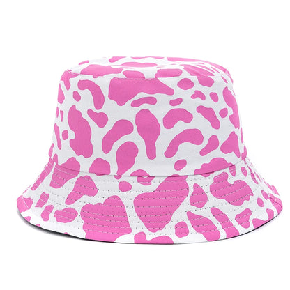 Hot Sale Unisex Bucket Hats Summer Double-sided Wear Fruit Printing Women Cap Outdoor Sun Hat Men Classic Panama Bucket Hat