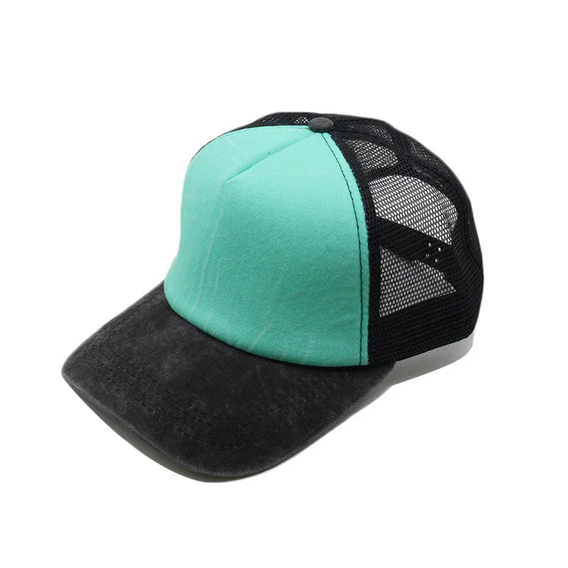 1pcs Baseball Cap Men's Summer Breathable Mesh Sun Hat Unisex Cotton Snapback Cap Truck Caps Visor