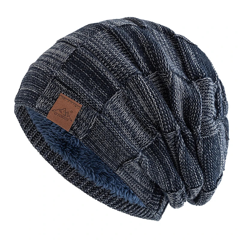 Hot Sale Women Winter Hats Fashion Slouchy Warm Beanie Female UP POSITIVE Brand Multicolor Mixing Color Design Streetwear Cap