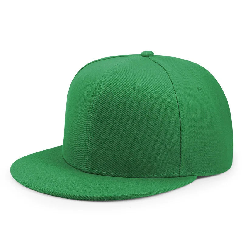 Baseball Caps For Men Women Unisex Hip Hop Solid Color Flat Brim Snapback Hats For Women Spring Summer Sun Hat Street Dance Kpop