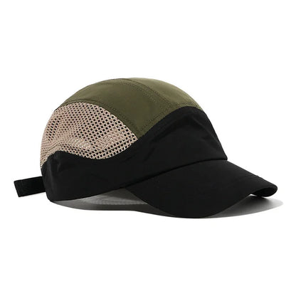 Unisex Japanese Quick-Dry Baseball Cap – Thin Mesh Short Brim Outdoor Running Golf Fishing Sports Hat (2024 Style)