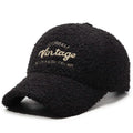 Teddy Plush Warm Baseball Cap Fashionable Versatile Duckbill Hat