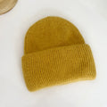 Fashion Warm Cashmere Wool Skullies Cap Angola Rabbit Fur Winter Knitted Beanies Women Female Ski Outdoor Solid Color Hats