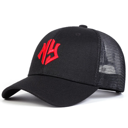 Unisex Letter Embroidery Baseball Net Caps Spring and Summer Outdoor Adjustable Casual Hats Sunscreen Hat